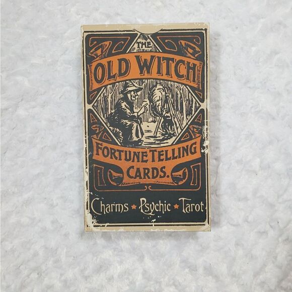 Book shaped storage box The Old Witch Fortune Telling Cards - Picture 1 of 11